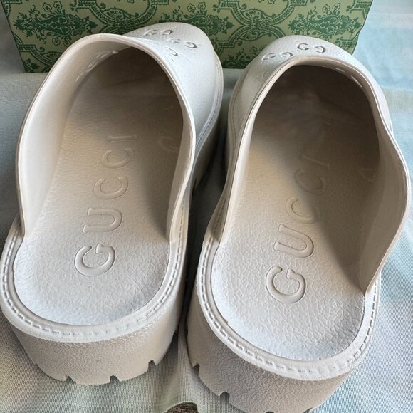 Gucci GG Hollow Platform Mule Slippers - Picture 7 of 7